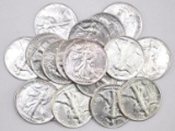 Group of (20) Walking Liberty Silver Half Dollars