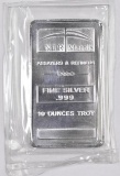 NTR Metals 10oz. .999 Fine Silver Ingot / Bar.