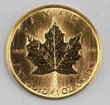 1985 Canada $50 Maple Leaf 1oz. .9999 Fine Gold