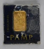 PAMP Suisse 1 Gram .9999 Fine Gold Ingot/Bar