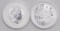 Group of (2) 2017 Australia 50 Cents Victory in the Pacific 1/2oz. .9999 Fine Silver
