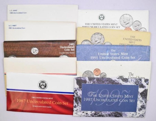 Group of (10) U.S. Mint Sets