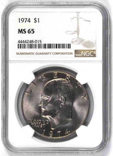 1974 P Eisenhower Dollar (NGC) MS65