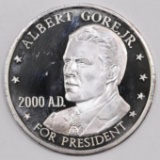 2000 Bush/Gore 3.975oz. .999 Fine Silver Art Round