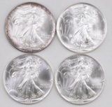 Group of (4) 1993 American Silver Eagle 1oz