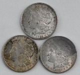 Group of (3) 1921 P Morgan Silver Dollars