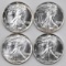 Group of (4) 1987 American Silver Eagle 1oz.