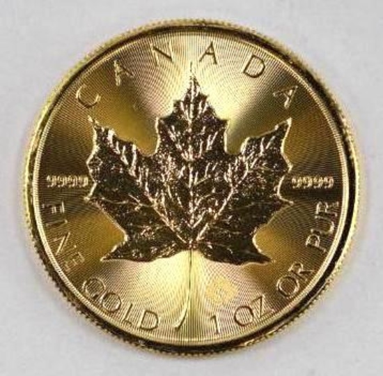 2017 $50 Canada Maple Leaf .9999 Fine Gold