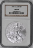 2006 American Silver Eagle 1oz. (NGC) MS69