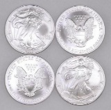 Group of (4) 2006 American Silver Eagle 1oz.