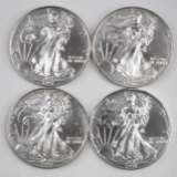 Group of (4) 1997 American Silver Eagles