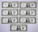 Group of (7) 1957 $1 Silver Certificate Notes