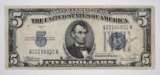 1934-C $5 Silver Certificate Note