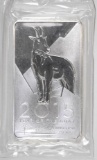 2015 Year of the Goat 10oz. .999 Fine Silver Ingot/Bar