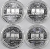 Lot of (4) Austria Philharmonic 1oz. .999 Fine Silver