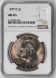 1977 D Eisenhower Dollar (NGC) MS65