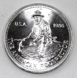 1986 Engelhard Prospector 1oz. .999 Fine Silver Round