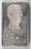 Presidential Ingots Collection William Harrison 10.5oz. .925 Fine Silver Ingot/Bar