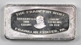 The Franklin Mint 2oz. .925 Fine Silver Ingot/Bar