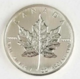 1988 Canada Silver Maple Leaf .9999 Fine Silver Round