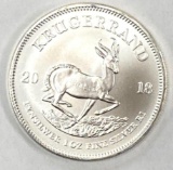 2018 South African Krugerrand 1 oz .999 Fine Silver Bullion Round