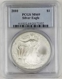 2010 Silver US American Eagle MS69 PCGS