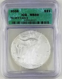 2006 Silver US American Eagle MS69 ICG