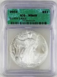 2003 Silver US American Eagle MS69 ICG