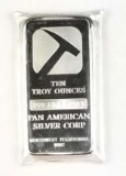 10 oz .999 fine Silver Bar Pan American Silver Corp