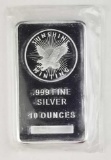 10 oz .999 fine Silver Bar Sunshine Minting