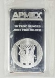 10 oz .999 fine Silver Bar APMEX