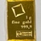 Essayeur Fondeur 1 Gram .999 Fine Gold Ingot / Bar