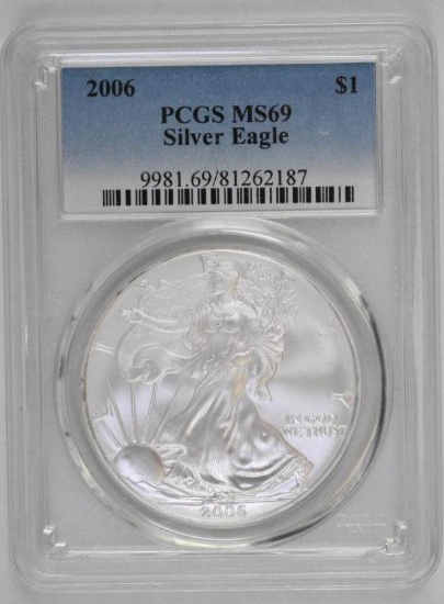 2006 American Silver Eagle 1oz. (PCGS) MS69
