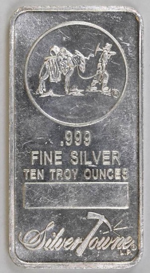 Silver Towne 10oz. .999 Fine Silver Ingot/Bar