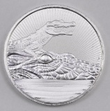 2019 Australia 2oz. Silver Crocodile BU (Piedfort)