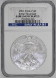 2007 American Silver Eagle 1oz. (NGC) Gem Uncirculated