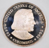 1992 Columbus 500 Grams (16oz.) .999 Fine Silver Fantasy Round