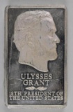 Presidential Ingots Collection Ulysses Grant 10.5oz. .925 Fine Silver Ingot/Bar