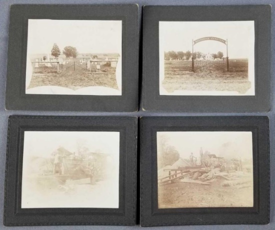 Group of cemetery photographs