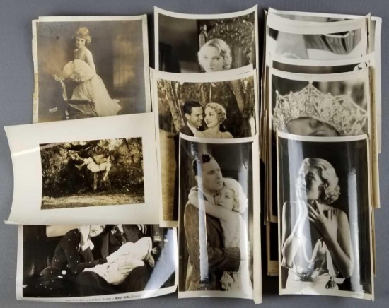 Group of vintage black and white film photographs