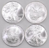 Group of (4) 2005 American Silver Eagle 1oz.