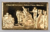 Franklin Mint Gold Electroplate 1oz. .925 Fine Silver Ingot/Bar