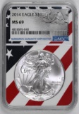 2014 American Silver Eagle 1oz. (NGC) MS69