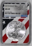 2015 American Silver Eagle 1oz. (NGC) MS69