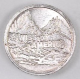 Swiss of America 1oz. .999 Fine Silver Round