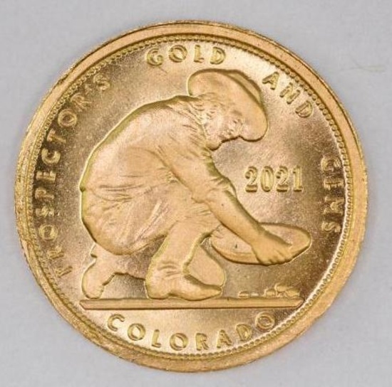 2021 Prospector's & Gems 1/10thoz. .999 Fine Gold