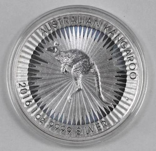 2016 Australia Kangaroo 1oz. .9999 Fine Silver Round