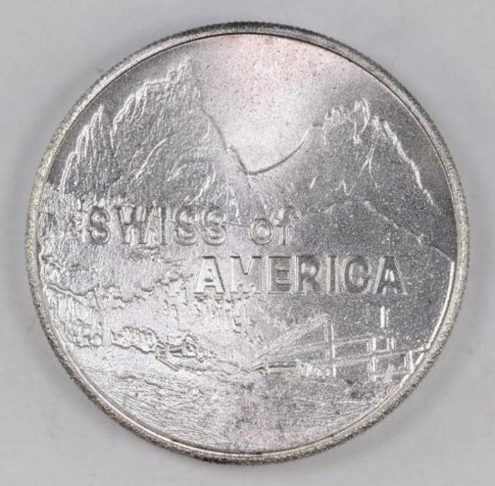 Swiss of America Draper Mint 2.50oz. .999 Fine Silver Round