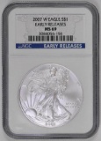 2007 W American Silver Eagle 1oz. (NGC) MS69