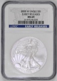2008 W American Silver Eagle 1oz. (NGC) MS69